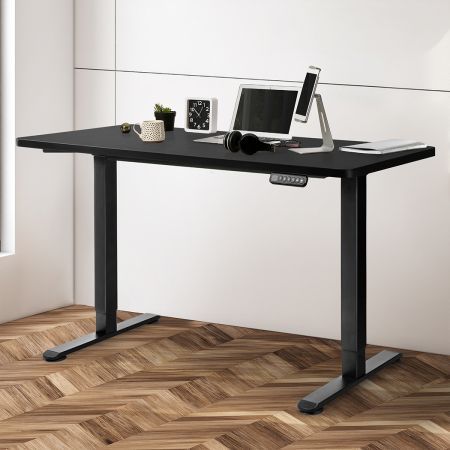 Motorised Standing Desk Adjustable 120cm Black 800x 1.5MM