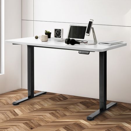 Motorised Standing Desk Adjustable 120cm White 800x 1.5MM