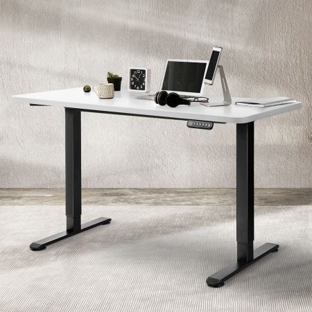 Motorised Standing Desk Adjustable 120cm White 800x 1.5MM