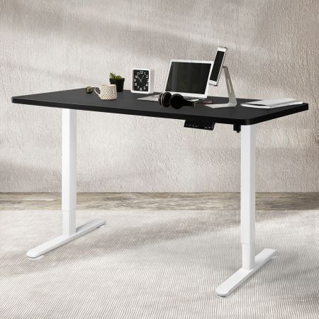 Motorised Standing Desk Adjustable 140cm Black 1000x 1MM