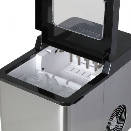 Spector Ice Maker Commercial 2.1L Portable Auto Bar Cube Machine Stainless Steel