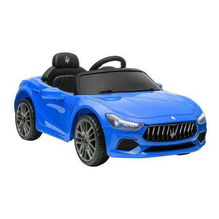 Kids Ride On Car Maserati Licensed Electric Dual Motor Toy Remote Control Blue