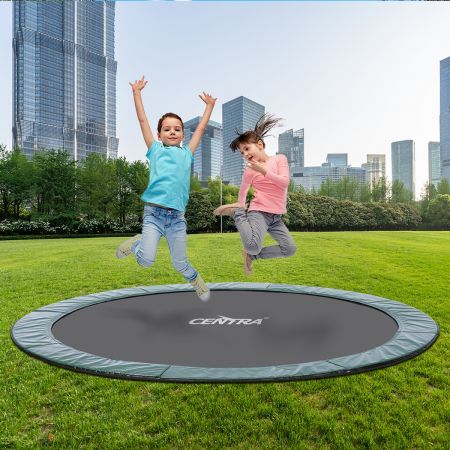 Centra Round In-Ground Trampoline Outdoor Kids Jumping Area Safety Mat 12FT