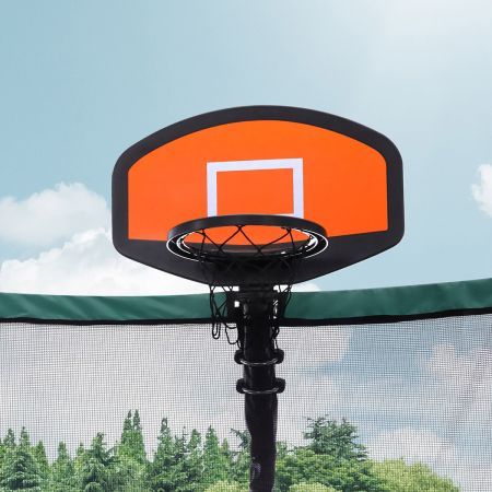 Centra Trampoline Basketball Set Kids Basketball Hoop Ring Backboard Pump Ball