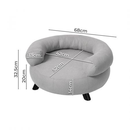 PaWz Pet Sofa Bed Dog Cat Warm Soft Round Lounge Couch Removable Cushion Small