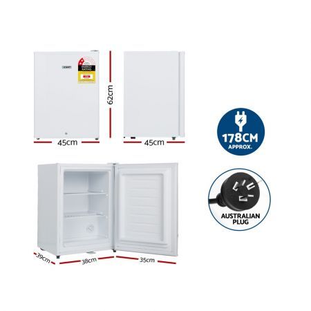 Devanti 60L Upright Freezer Fridge White