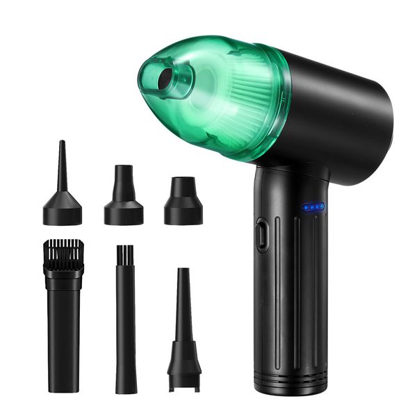 2 in 1 Cordless Car Vacuum Cleaner Air Duster Vehicle Interior Cleaning Kit Suction Blower Vac Portable Handheld Type-C Fast Charge 12kpa