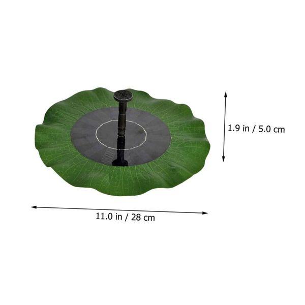 WaterBird Swimming Powered Fish Aquarium Lotus Decoration Fountain Bathing Power Decorative Solar Leaf Lily Pool Floating Outdoor Garden Ornament Tank