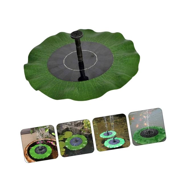 WaterBird Swimming Powered Fish Aquarium Lotus Decoration Fountain Bathing Power Decorative Solar Leaf Lily Pool Floating Outdoor Garden Ornament Tank