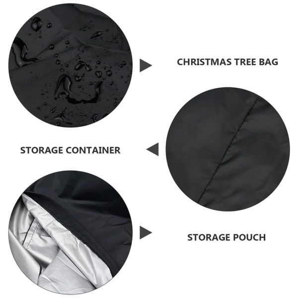 Christmas Tree Storage Bag Outdoor Furniture Cushion Storage Bag Christmas Tree Tote Storage Pouch Tree Container Holiday Ornament Bag Oxford Cloth Size S