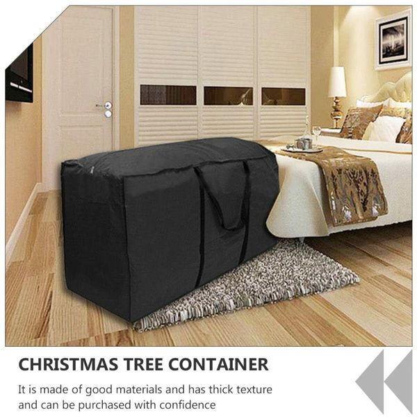 Christmas Tree Storage Bag Outdoor Furniture Cushion Storage Bag Christmas Tree Tote Storage Pouch Tree Container Holiday Ornament Bag Oxford Cloth Size S