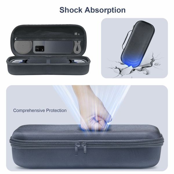 Carry Case Compatible with PS5 Portal Remote Player,Protector Hard Shell Travel Case with Waterproof and Shockproof for Playstation Portal-Black