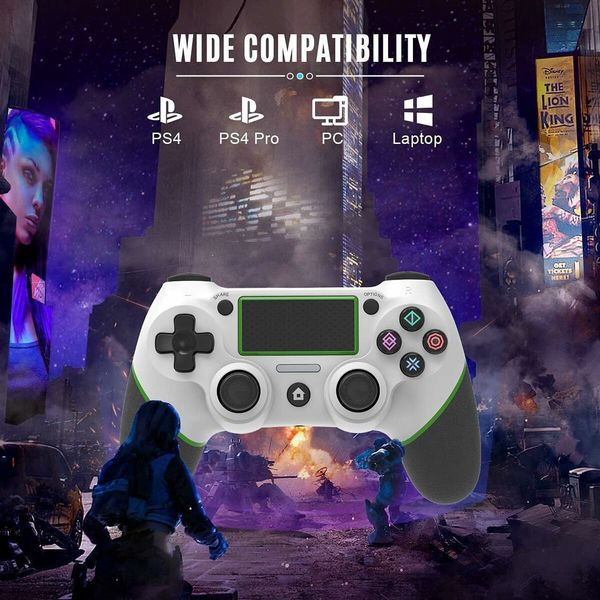 Wireless Controller for PS4, Bluetooth Controller for Play-station 4 Control for Compatible with Ps4, Silm, Pro PC