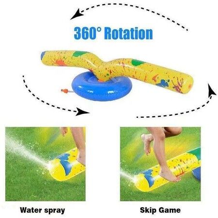 Water Sprinkler Toy, Outdoor Inflatable Water Spray Toy Yard Sprinkler Toy Kids Sprinkler Water Toy, Rotating Water Spray Toy, All-round Sprinkling