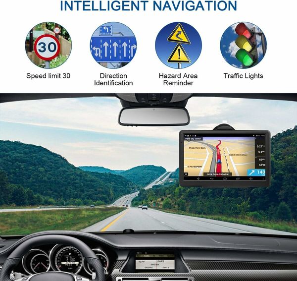 Navigation Device for Car Truck: Car Touchscreen 7 Inch 8G 256M Navigation with Voice Guide POI Speed Warning  Australia Only