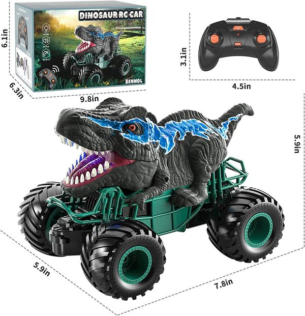 2.4GHz Remote Control Car Toys with Light Sound Indoor Outdoor All Terrain Electric RC Car Toys Gifts Age 6+