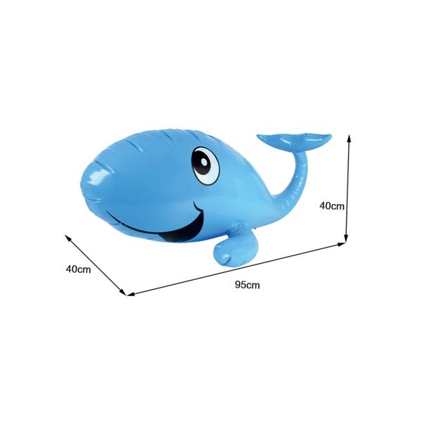 Blue Whale Inflatable Water Spray Play Mat Outdoor Lawn Games Pad Sprinkler Toys For Kids Children Family Summer Toy