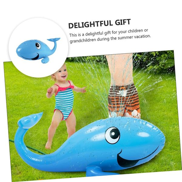 Blue Whale Inflatable Water Spray Play Mat Outdoor Lawn Games Pad Sprinkler Toys For Kids Children Family Summer Toy