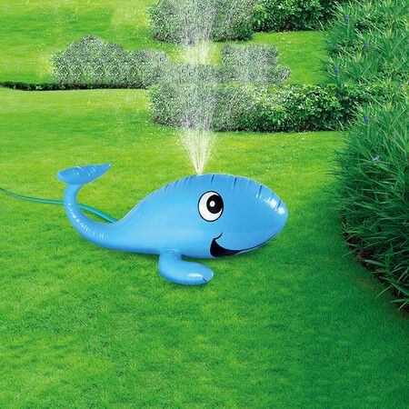 Blue Whale Inflatable Water Spray Play Mat Outdoor Lawn Games Pad Sprinkler Toys For Kids Children Family Summer Toy