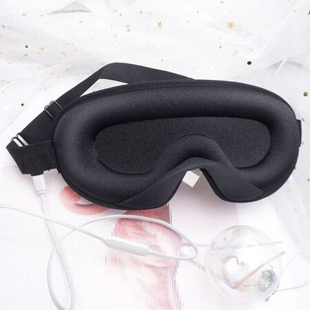 Heated Eye Mask USB Powered Steam Warm Compress Eye Heating Pad, Relieve Dry Eye  Puffy Eyes Travel Work