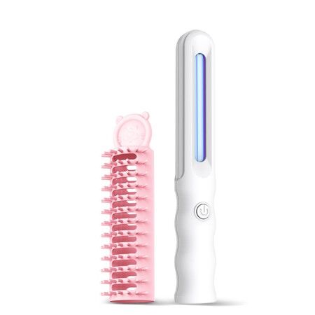 Dog Cat Brushes Comb Groom Massagers Massagers slicker brush self- cleaning slicker brush Massager Pets Hair AAA Battery Col.GREEN