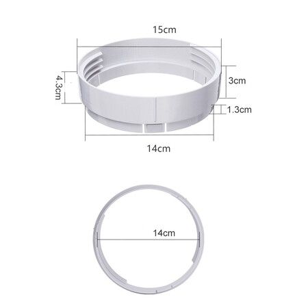 67-220cm Air Conditioner Sliding Door AC Vent Kit, Universal Adjustable PVC Balcony Seal Kit Plates  5.1" and 5.9" Diameter Portable AC Exhaust Hose