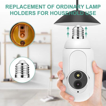 1080P Baby Monitor Camera Surveillance Colorful Night Vision Intercom Babysitter Security Version 360 Degree Full Color HD Pet Safety and Protection