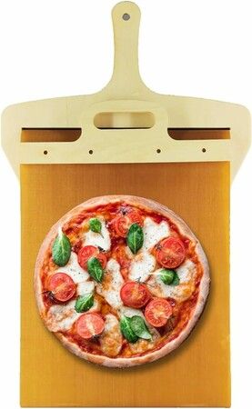 50*30cm Sliding Pizza Peel Transfers Pizza Non-Stick, Pala Pizza Scorrevole, Pizza Paddle with Handle, Pizza Spatula Paddle