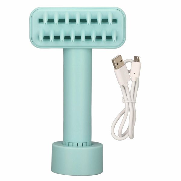 Electric Dog Brush, One Button Start Pet Shedding Grooming Brush Hair Removal Quiet Operation Filter Cotton