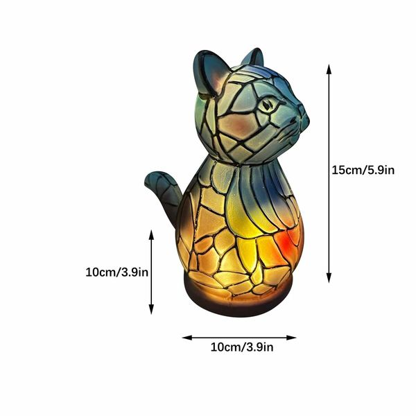 Resin Animals Table Lamp Retro LED Ambient Night Light Nightstand Aesthetic Bedside Lamps Night Stand Lamp Lighting Home