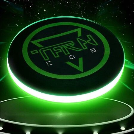 Green LED Flying Disc- Light Up Disc for Adults and Kids, 268 LEDs Glow in The Dark Disk,Outdoor Games & Cool Toys, LED Frisbee， 40M FALL PREVENTION