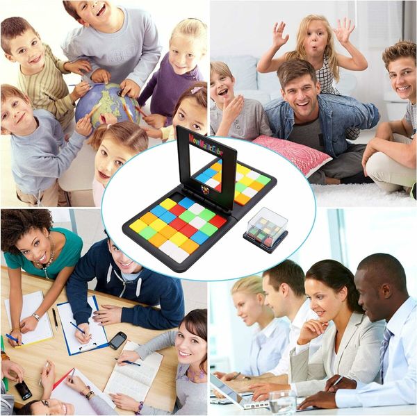 Magic Block Game Cube Puzzle Game Race Board Game Fast Speed Match Game for Kid Age 6+ and Adult