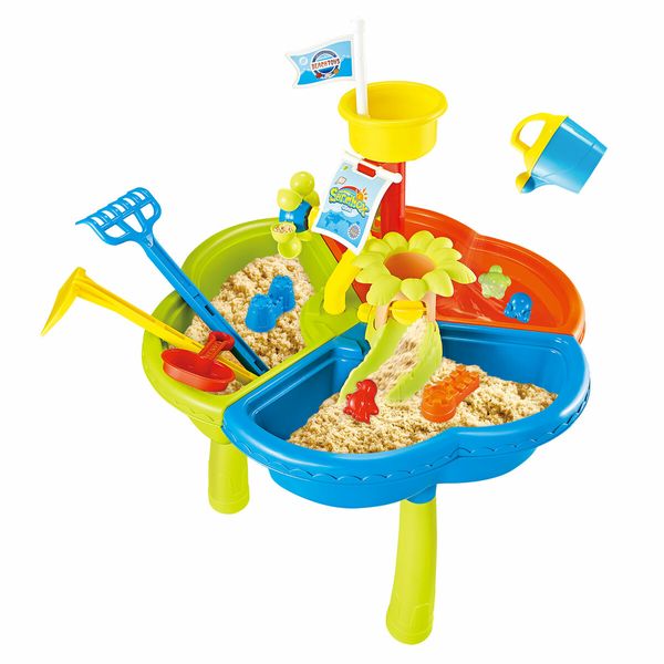 3 In 1 Water Play Table Sandpit Toys Kid Beach Swimming Pool Outdoor Backyard Activity Pretend Set