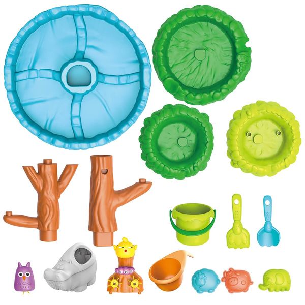 Tree Water Table Sand Play Toy Set Educational Beach Preschool Activity Summer Outdoor Backyard for Kids