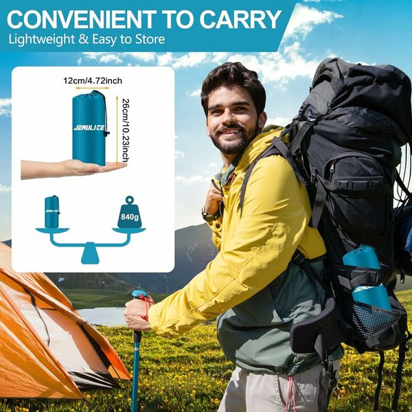 Self Inflating Camping Mat, Inflatable Camping Sleeping Mat Built-in Pump Easy to Inflate for Backpacking Hiking