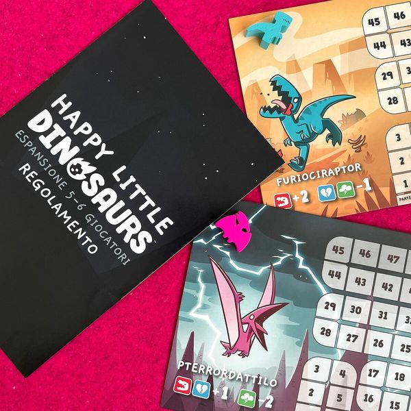 Happy Little Dinosaurs: 5-6 Player Expansion - Board Game Expansion, 2-6 Players, 8+ Years, English Edition