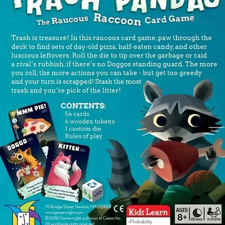 Trash Pandas Board Game Party Family Strategy Game Interesting Card Games