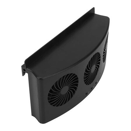 Car Ventilator Fan, 4000 RPM Car Exhaust Fan 3 Fans with 2 Levels for All Cars, with Adhesive Strip (Black)