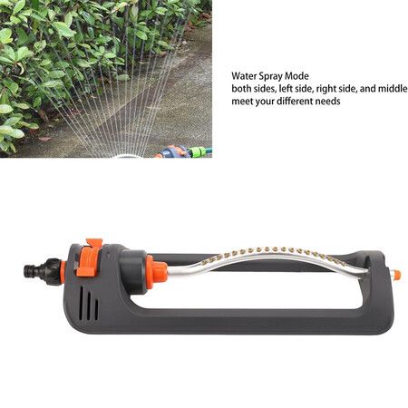 Lawn Sprinkler,Automatic Oscillating Lawn Sprinkler Lawn Watering Sprinkler with 19 Hole 4 Modes Watering Device for Yard