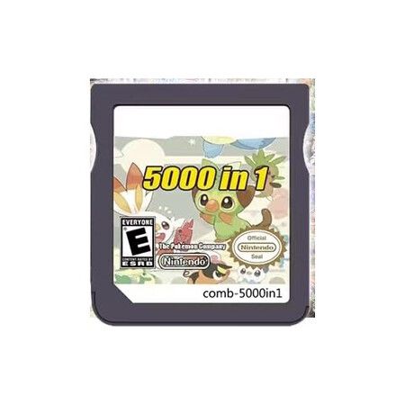 5000 in 1 ds games, Contains 5000 Games, Super Combination Game Card,Retro Classic DS Games, Suitable for NDS,NDSi,3DS,New,DS,2DS