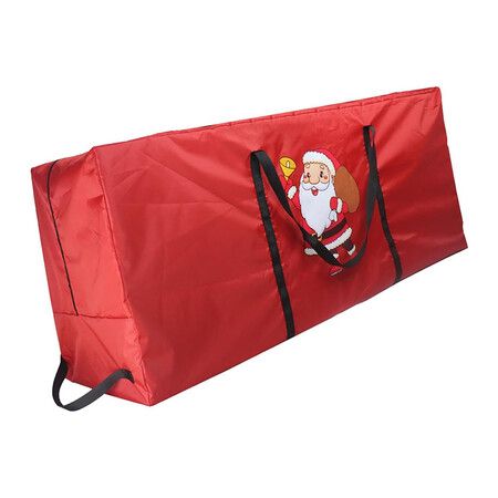 Christmas Tree Storage Bag Organizer  for Party Accessories, Red Santa 122 x 38 x 51cm