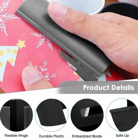 2 Pack Wrapping Paper Cutter, Green, Gift Wrap Cutter, Sliding Gift Wrapping Cutting Tool Tube, Gift Wrap Gift Packing Materials Black