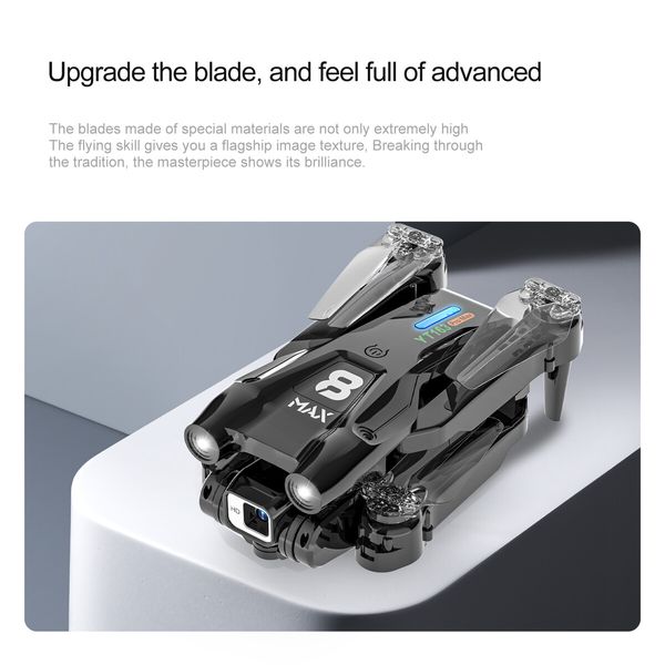 720p Dual cameras Optical Flows Obstacle Avoidance HD Drone-Camera Altitude Hold Quadcopters Camera Gifts for Kids Adults