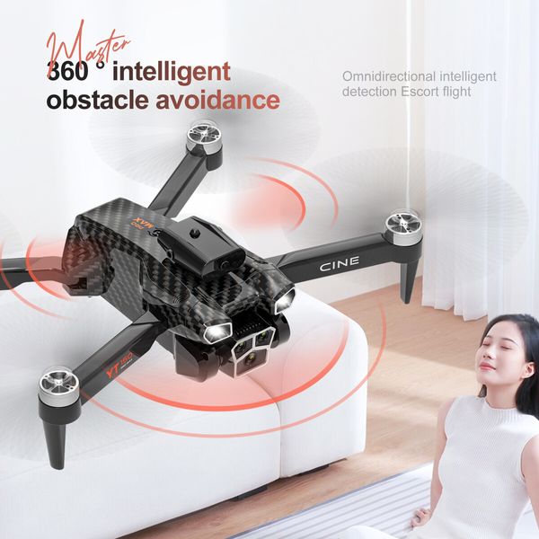 4K HD  Triple Camera Drone Flyer Optical Flow Positioning Obstacle Avoidance Remote Control Aircraft Four Axis Aircraft