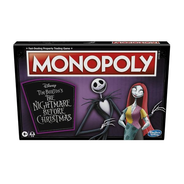 Gaming Monopoly: Disney Tim Burton's The Nightmare Before Christmas Edition Board Game, Fun Family Game for Kids Ages 8 and Up