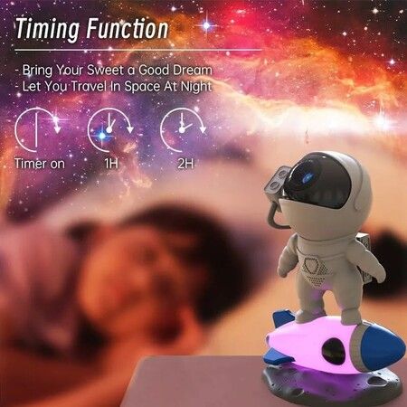 Rocket Astronaut Projector,Planetarium Projector Space & Galaxy Projector with 13 Film Discs Star Projector Night Lightfor Kids Teen Girls