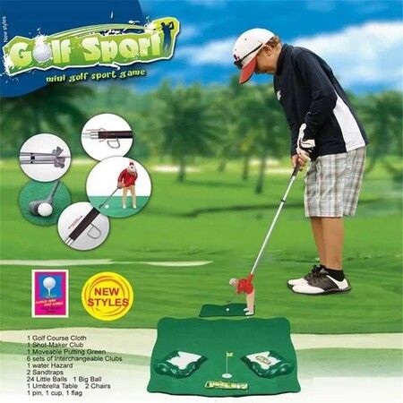 Mini Golf Professional Practice Set, Golf Ball Sport Set, Children's Toy Golf Club Practice Ball Sports Indoor Games