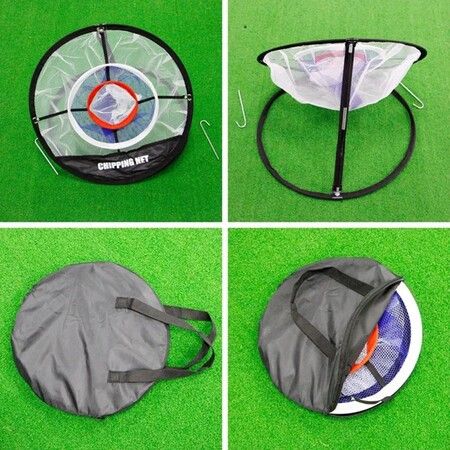 Indoor and Outdoor Golf Pop-up Training Cages, Easy Practice Net, Chipping Pitching Mats, Golf Training Aids