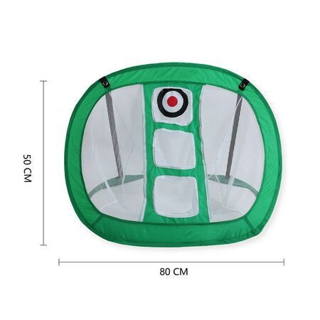 Golf Chipping Net with Indoor Outdoor - 3 Target Golf Practice Hitting Net Training Aids Gift,Green (Only 1 Folding Set Net)