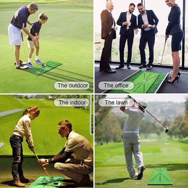 Directional Golf Swing Training Mat, Swing Track Practice Marking Pad, Batting Ball Trace Pad, 30x60cm